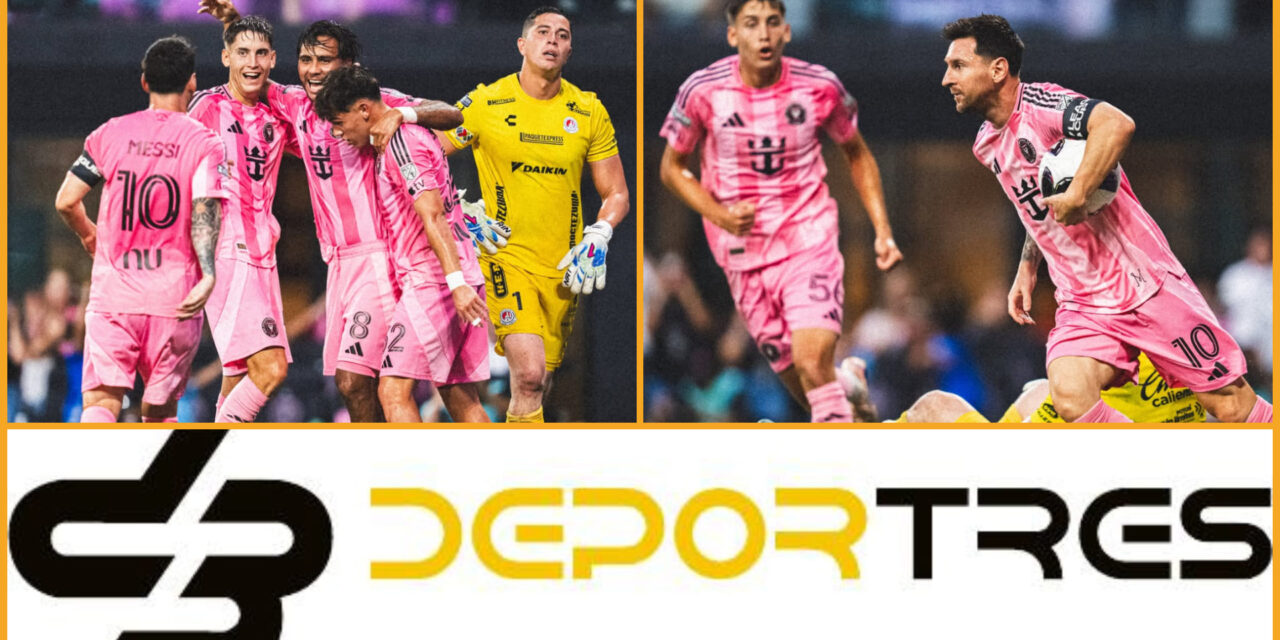 Lionel Messi marca dos goles desde en victoria del Inter Miami por 4-2 sobre San Luis.(Video D3 completo 12:00 PM)