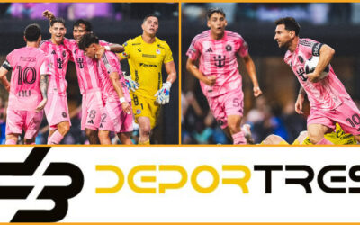 Lionel Messi marca dos goles desde en victoria del Inter Miami por 4-2 sobre San Luis.(Video D3 completo 12:00 PM)