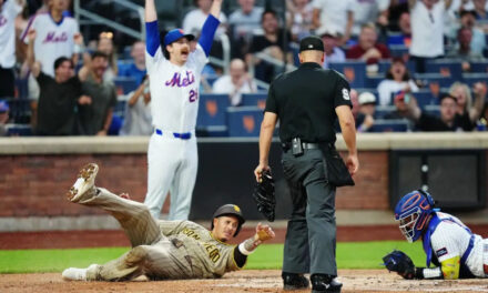 Benge y Ewing ponen out a los Padres en el plato y los Mets ganan 2-1