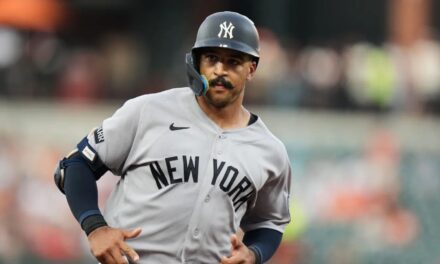 Grisham conecta un jonrón e impulsa las tres carreras para llevar a los Yankees a una victoria de 3-1 sobre los Orioles.