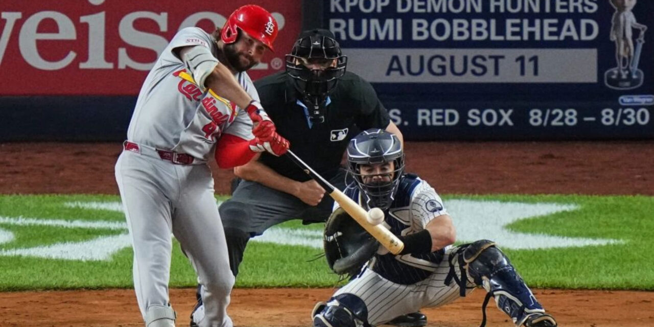 Burleson pega 3 jonrones y los Cardenales vencen 13-7 a los Yankees tras perder ventaja de 6