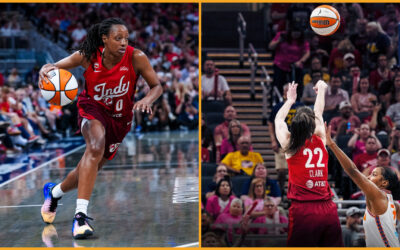 Caitlin Clark y Kelsey Mitchell anotan 34 puntos cada una y las Fever mantienen su buen momento con una victoria de 111-91 sobre las Sun.