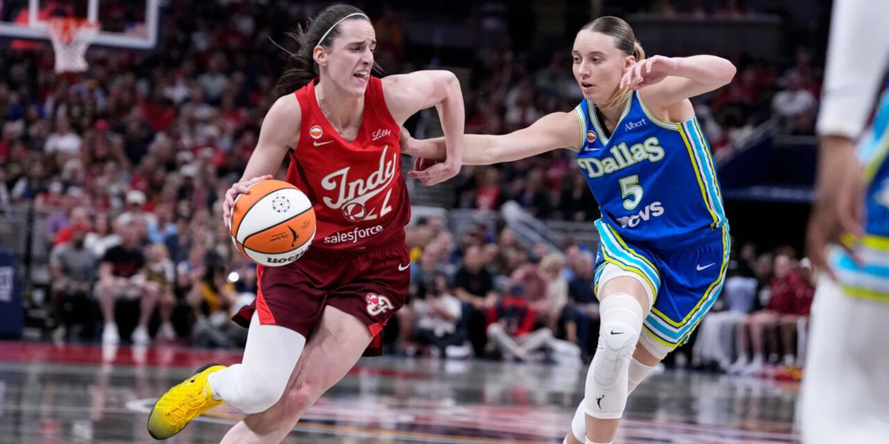 Caitlin Clark y Aliyah Boston brillan en la segunda mitad e impulsan a las Fever a vencer a las Wings por 98-87.