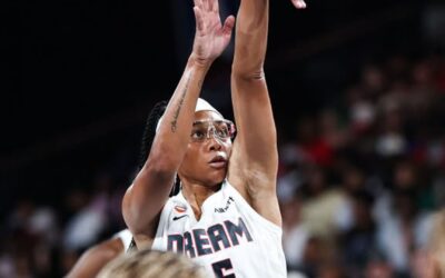 Rhyne Howard anota 6 de los 14 triples de las Dream en la victoria por 107-95 sobre las Tempo.