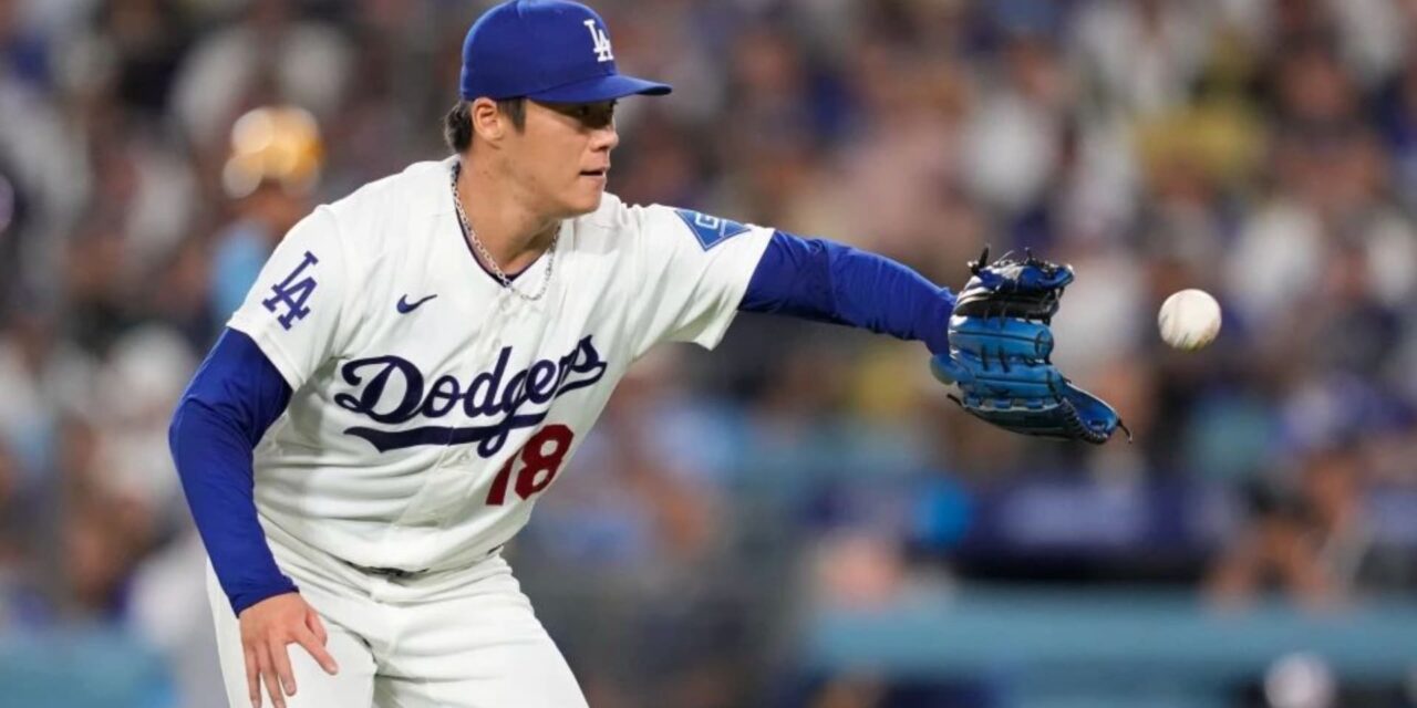 Yoshinobu Yamamoto ayuda a Dodgers a vencer 3-1 a Cerveceros, líderes de la Nacional