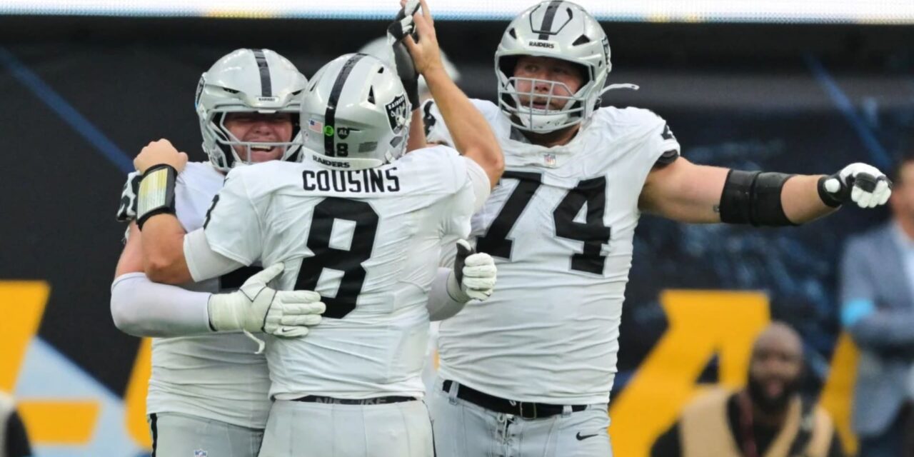 Kirk Cousins y Cody White impulsan a los Raiders en un 26-14 sobre los Chargers