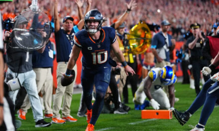 Bo Nix anota con 47 segundos y los Broncos vencen a los Rams 30-26
