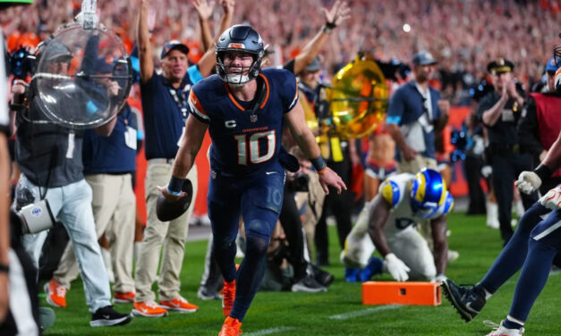 Bo Nix anota con 47 segundos y los Broncos vencen a los Rams 30-26