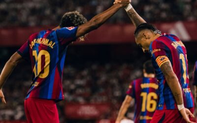 Triplete de Raphinha mantiene el pleno de triunfos del Barcelona