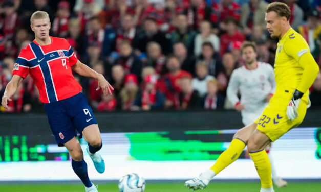 Un doblete de Haaland otorga el triunfo a Noruega en el duelo nórdico