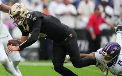 Tyler Shough y los Saints logran 2 grandes series al final y vencen por 24-17 a los Ravens