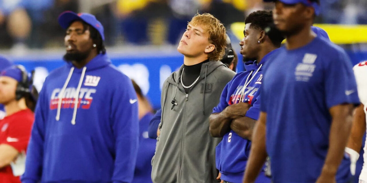 Giants QB Jaxson Dart is expected to have season-ending knee surgery