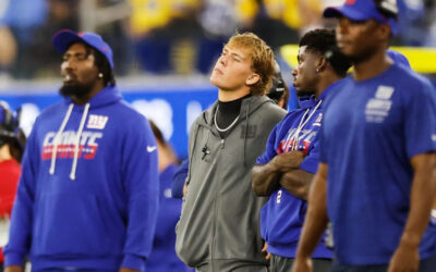 Giants QB Jaxson Dart is expected to have season-ending knee surgery