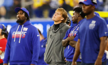 Giants QB Jaxson Dart is expected to have season-ending knee surgery