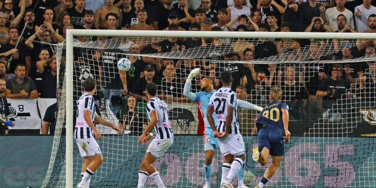 Frattesi da al Lazio el liderato en la Serie A con otra victoria por 2-1 ante Udinese