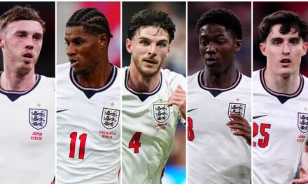 Palmer y Rice, entre 5 bajas de Inglaterra para la Liga de Naciones