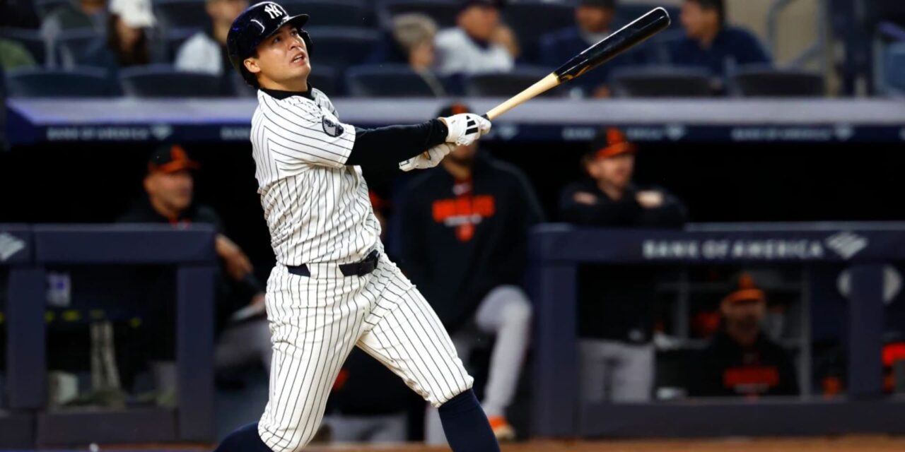 Volpe conecta un doble productor de dos carreras en la sexta entrada y los Yankees vencen a los Orioles 6-3 para dividir honores en la doble cartelera.