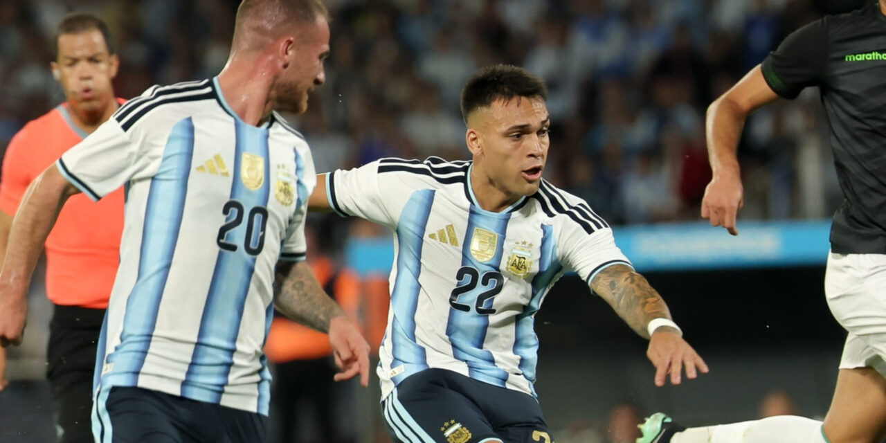 Argentina aprueba con goleada ante Bolivia su primer desafío tras retiro de Messi