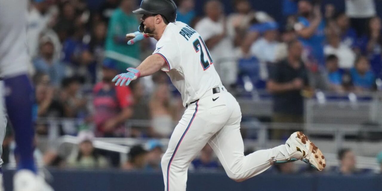 Graham Pauley conecta un jonrón de dos carreras para ayudar a los Marlins a vencer a los Dodgers