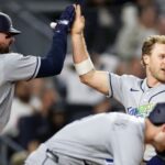 Los Rays aseguran su quinto título de la División Este de la Liga Americana con una victoria de 6-1 en el Yankee Stadium, en el segundo partido de una doble cartelera.