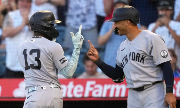 Spencer Jones y Jazz Chisholm Jr. respaldan a Gerrit Cole en triunfo de Yankees, 7-3 ante Angelinos