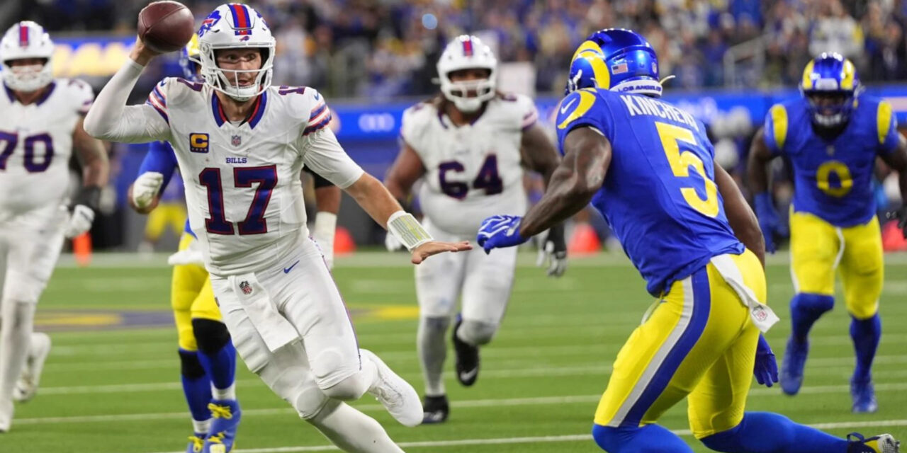 Josh Allen suma 331 yardas y los Bills superan a los Rams 37-34 en tiempo extra.