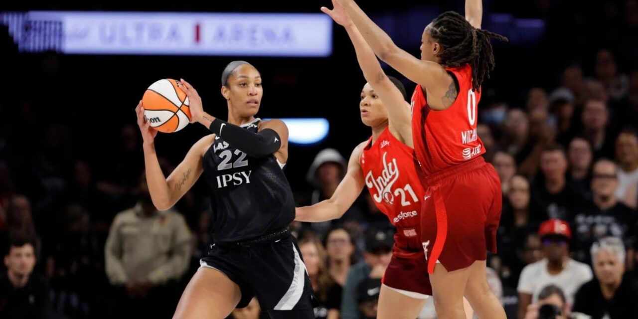 A’ja Wilson anota 36 puntos y las Aces envían de nuevo a casa a las Fever tras ganar 94-83 en el tercer partido.