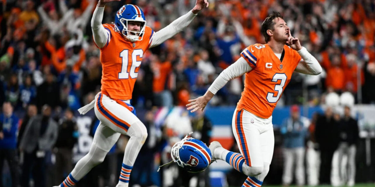 Broncos superan 17-14 a Seahawks en prórroga con intercepción de McMillian y gol de campo de Lutz