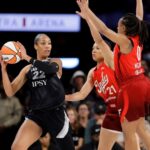 A’ja Wilson anota 36 puntos y las Aces envían de nuevo a casa a las Fever tras ganar 94-83 en el tercer partido.