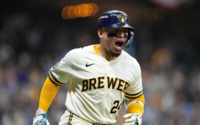 Brewers superan por la mínima (3-2) a los Padres en el primer partido de la NLDS, marcado por una jugada insólita en la novena entrada.