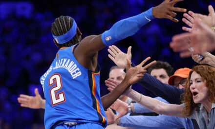 Thunder supera los problemas de tiro de Gilgeous-Alexander y vence 96-84 a Nuggets
