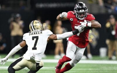 Bijan Robinson lidera a los Falcons en la victoria por 45-24 sobre los Saints