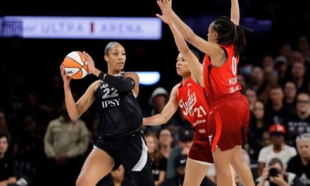 A’ja Wilson anota 36 puntos y las Aces envían de nuevo a casa a las Fever tras ganar 94-83 en el tercer partido.