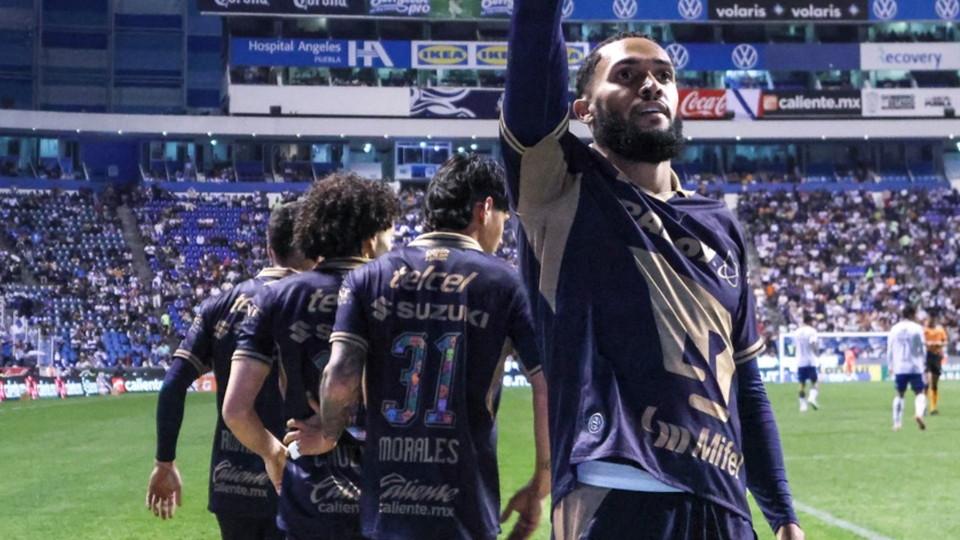 Pumas venció a Puebla con gol agónico
