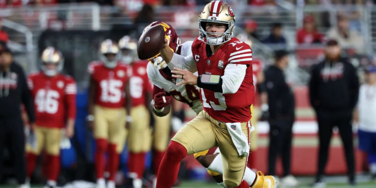 Purdy y los 49ers consiguen una amplia ventaja y logran mantenerla para vencer a los Commanders por 23-17