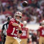 Brock Purdy lanza dos pases de touchdown para guiar a los invictos 49ers a una victoria de 24-14 sobre los Broncos.