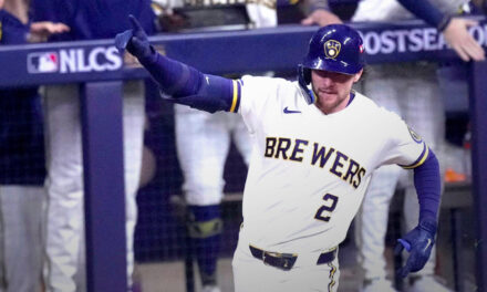 Turang conecta un jonrón y el bullpen de Milwaukee responde: los Brewers vencen a los Dodgers 2-1 en el primer juego de la NLCS.