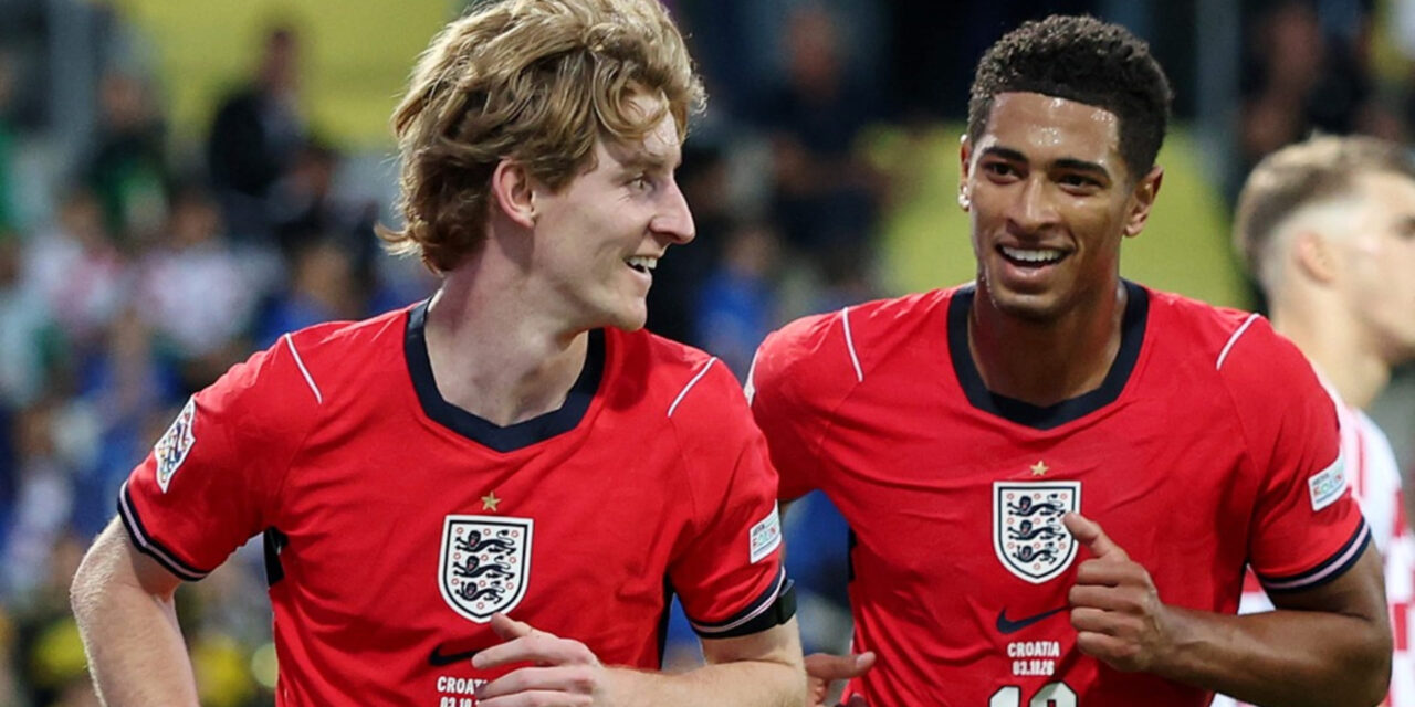 Bellingham se recrea e Inglaterra golea a Croacia