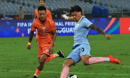 Uruguay cierra su gira por Asia goleando a India