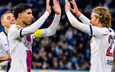 Hakimi firma triplete y lidera goleada del PSG