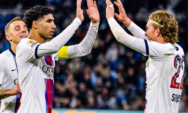 Hakimi firma triplete y lidera goleada del PSG