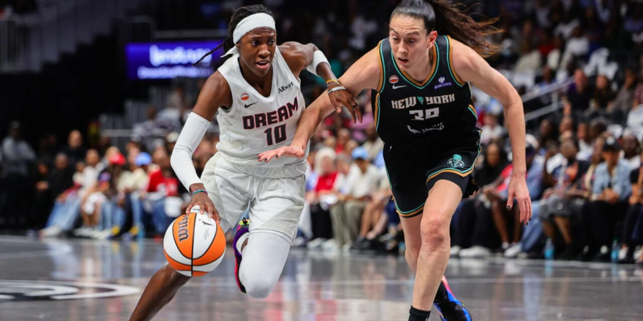 La defensa colectiva lleva a las Dream a una victoria de 92-82 sobre las Liberty en las semifinales de la WNBA.