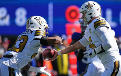 Tyler Shough y los Saints anotan 34 puntos consecutivos, logran vencer a los Giants por 34-27