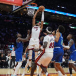 Los Wolves arrollan al Heat 131-106 y arruinan el partido inaugural de Giannis.