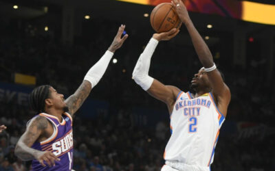 A pesar de las lesiones, el Thunder saca triunfo 125-114 ante Suns