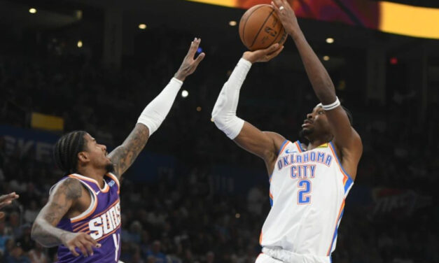 A pesar de las lesiones, el Thunder saca triunfo 125-114 ante Suns