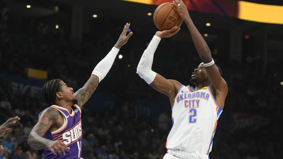 A pesar de las lesiones, el Thunder saca triunfo 125-114 ante Suns
