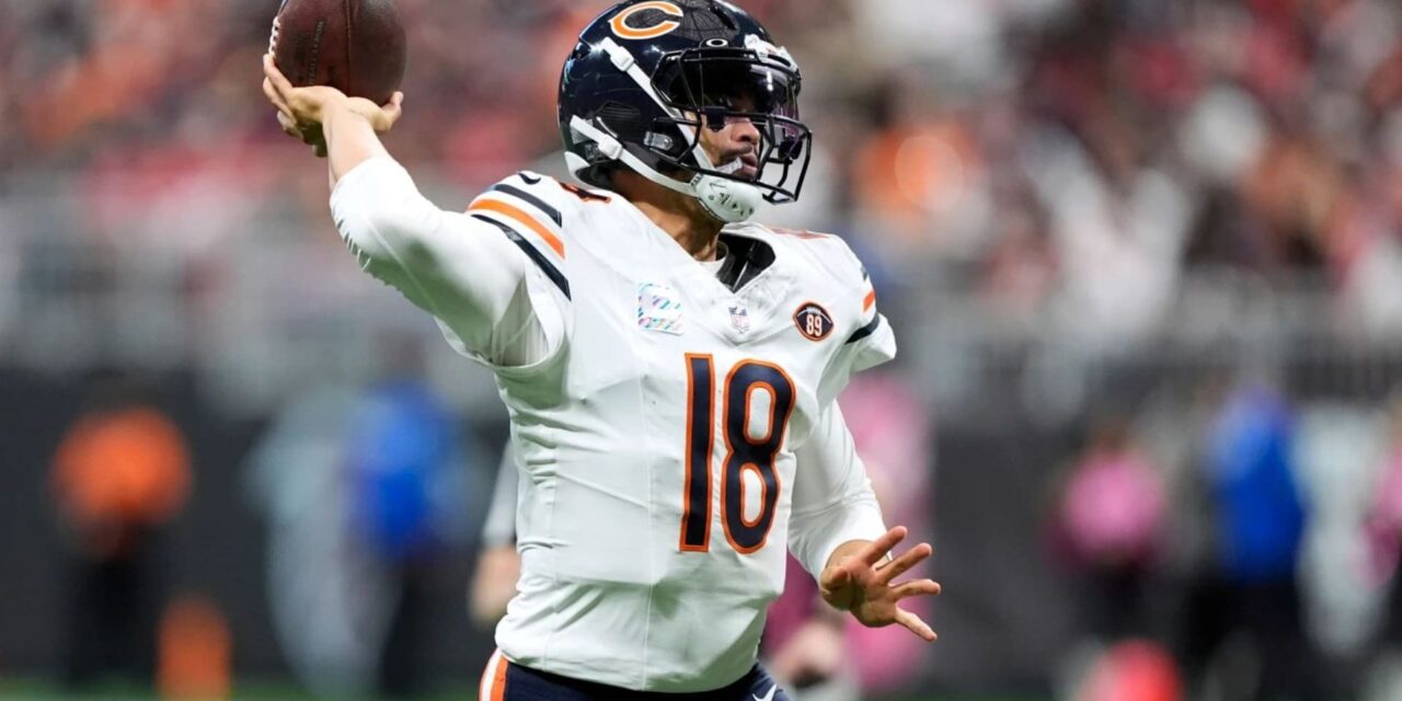 Caleb Williams regresa tras perderse 3 juegos y Bears vencen 31-23 a Falcons