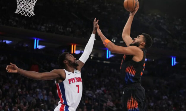 Knicks logran 1ra victoria de la temporada: 111-97 ante Pistons