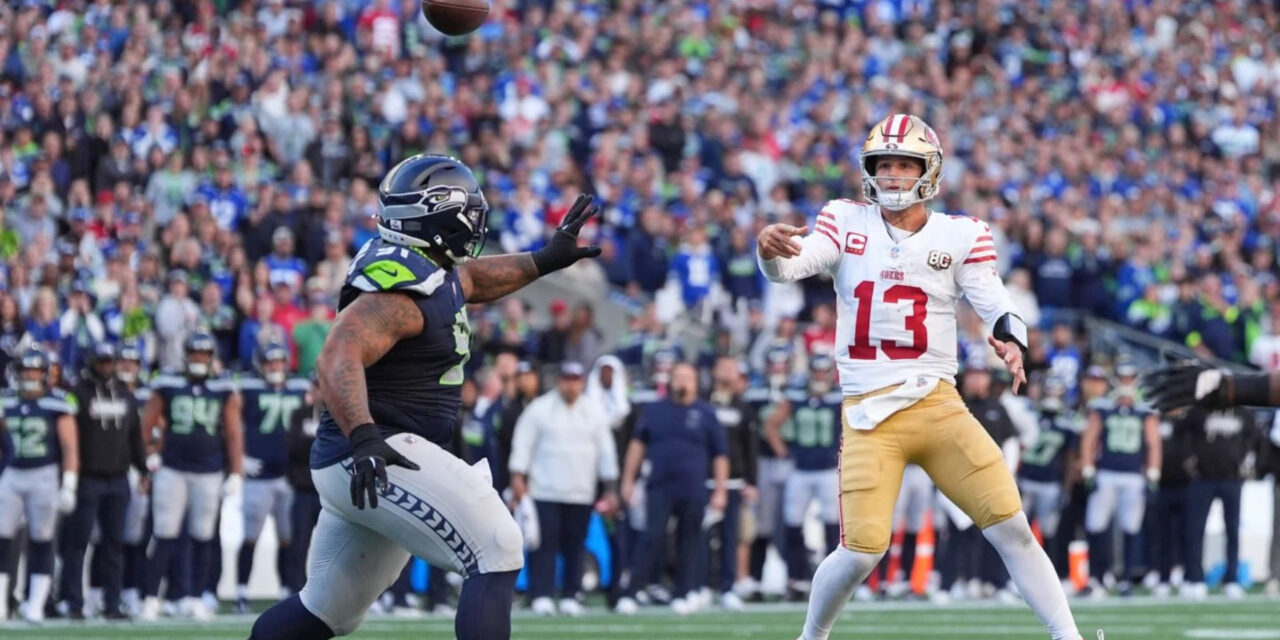 Brock Purdy lidera dos series anotadoras tardías y 49ers vencen 32-29 a Seahawks